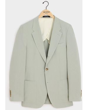 Todd Synder X Champion Italian Sueded Linen Madison Jacket - White