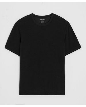 Todd Synder X Champion Slim Lightweight Mini Waffle Tee - Black