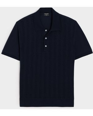 Todd Synder X Champion Cotton Cable Polo - Blue