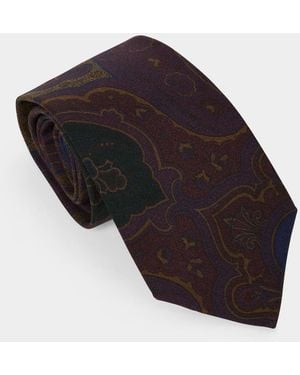 Todd Synder X Champion Italian Silk Paisley Tie - Black