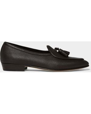 Baudoin & Lange Sagan Tassel Loafer - Black
