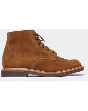 Sanders Todd Snyder X Apron Suede Boot - Brown