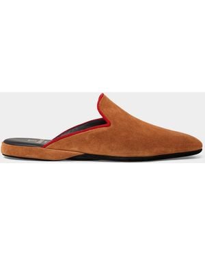 Rubinacci Suede House Slipper - Brown