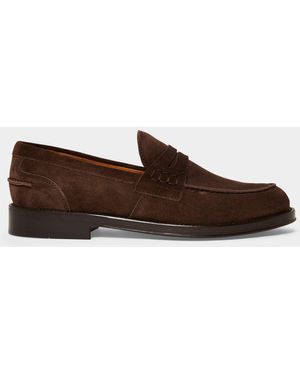 Todd Synder X Champion Italian Suede Penny Loafer - Brown