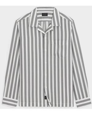 Todd Synder X Champion Striped Rayon Hollywood Shirt - Gray