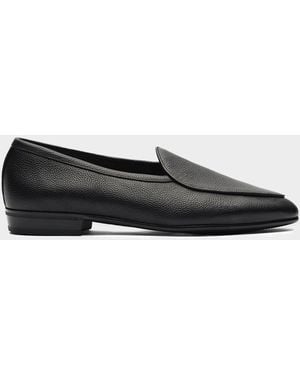 Baudoin & Lange Italian Leather Sagan Loafer - Black