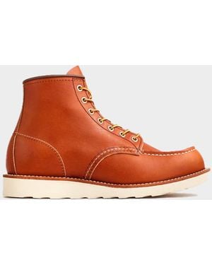 Red Wing Red Wing 6-in Classic Leather Moc Boot - Orange