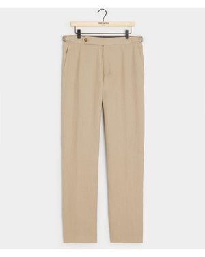 Todd Synder X Champion Italian Linen Side Tab Trouser - Natural