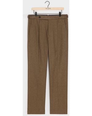 Todd Synder X Champion Italian Heathered Cotton Side Tab Trouser - Natural