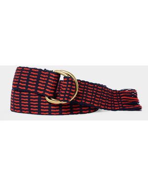 Guanabana O-ring Fabric Belt - Red