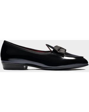 Baudoin & Lange Patent Leather Sagan Opera Pump - Black