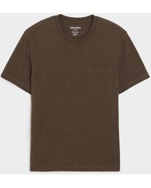 Todd Synder X Champion Portuguese Premium Jersey Pocket Tee - Brown