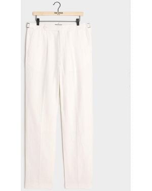 Todd Synder X Champion Irish Linen Side Tab Trouser - White