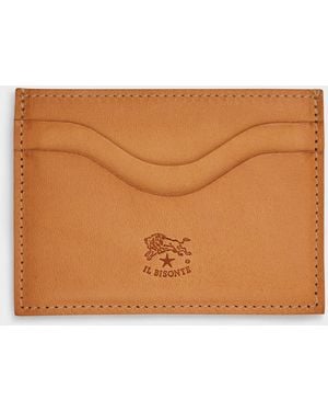 Il Bisonte Salina Leather Card Holder - Natural