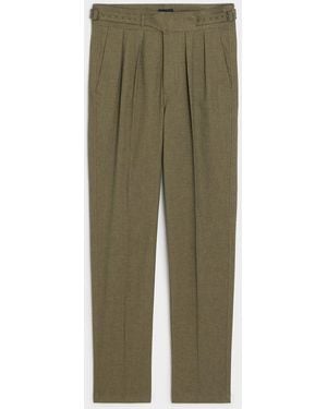 Todd Synder X Champion Italian Heathered Cotton Gurkha Trouser - Green