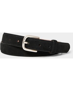 Todd Synder X Champion Italian Suede Dress Belt - Black