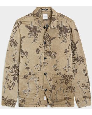 Todd Synder X Champion Relaxed Linen Jacquard Shirt Jacket - Natural