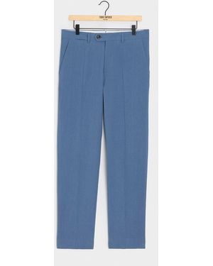 Todd Synder X Champion Italian Sueded Linen Sutton Trouser - Blue