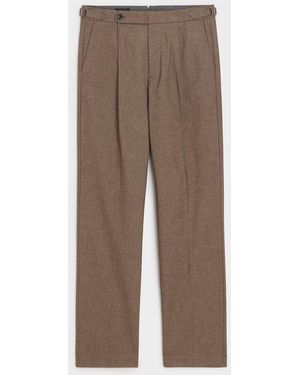 Todd Synder X Champion Italian Heathered Cotton Side Tab Trouser - Brown