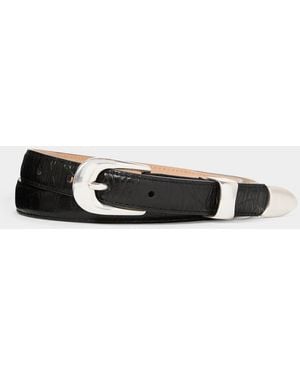 Todd Synder X Champion Tipped Western Belt - Black