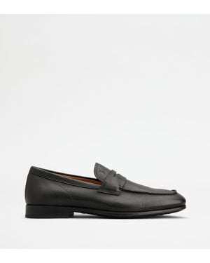 Tod's Loafers Aus Leder - Schwarz