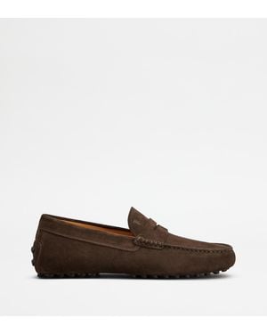 Tod's "Gommino Driving" Loafers - Brown
