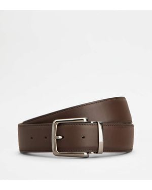 Tod's Verstellbarer Und Wendbarer Gürtel Aus Leder, 110 - Braun