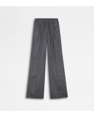 Tod's Cashmere Blend Trousers - Grey