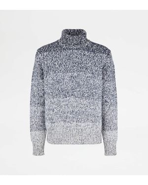 Tod's Cashmere Blend Turtleneck - Blue