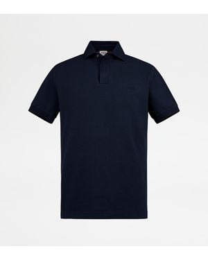 Tod's Poloshirt Aus Piqué - Blau