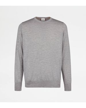 Tod's Round-Neck Pullover - Gray