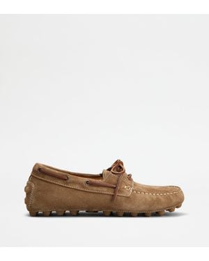 Tod's Boat Gommino Bubble Loafers - Brown