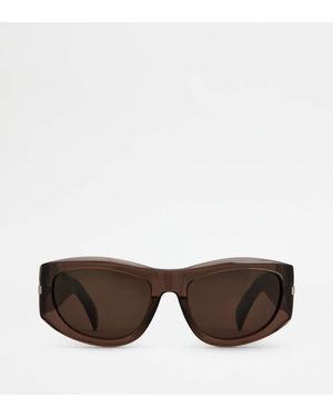 Tod's Rounded Sunglasses - Brown