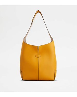 Tod's Di Bag Folio Shoulder Bag - Orange