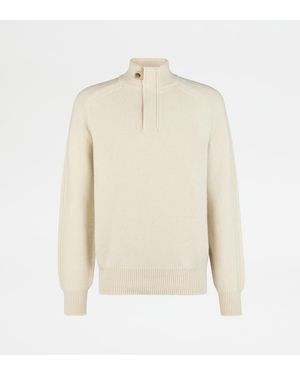 Tod's Half-Zip Pullover - White