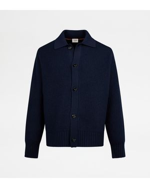 Tod's Cardigan Aus Einer Kaschmirmischung - Blau