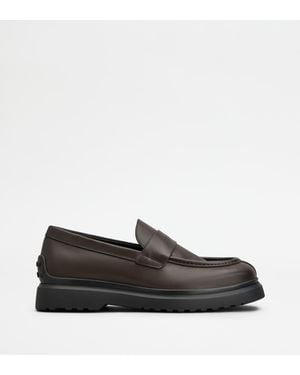 Tod's Loafers Aus Leder - Schwarz