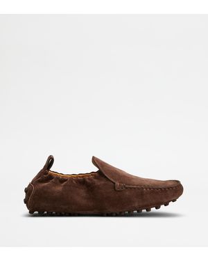 Tod's Gommino Mocassino Glove - Marrone