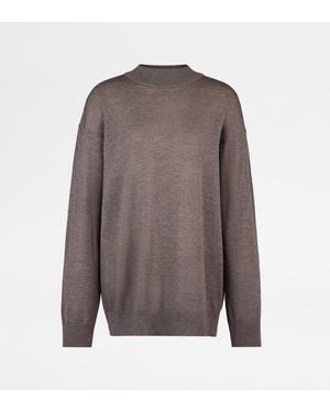 Tod's Round-Neck Jumper - Brown