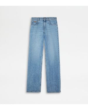 Tod's Bleached 5 Pocket Jeans - Blue