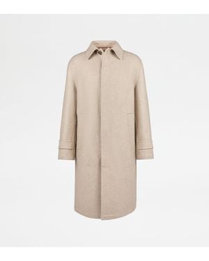 Tod's Manteau En Cachemire Double - Neutre
