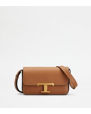 Tod's Umhängetasche T Timeless Aus Leder Micro - Braun