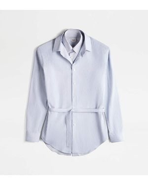 Tod's Camicia A Doppio Collo - Blu