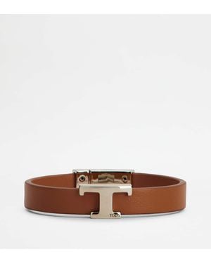 Tod's Armband T Timeless aus Leder - Braun