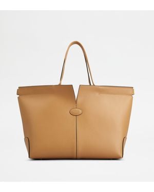 Tod's Di Bag Folio Aus Leder Medium-Small - Natur