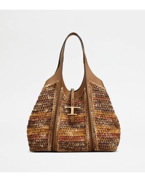 Tod's T Timeless Shopping Bag - Brown