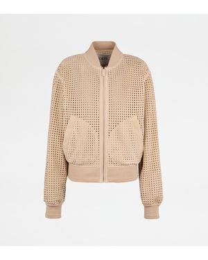 Tod's Bomber Jacket - Natural