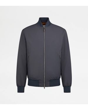 Tod's Bomberjacke Aus Technischem Gewebe - Blau