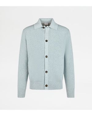 Tod's Cashmere Blend Cardigan - Blue