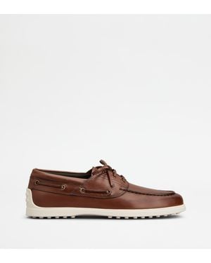 Tod's Bootsschuhe Aus Leder - Braun